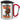 Anti-Stress Tasse für Wanderer – Karabinerbecher 330 ml – Silber/Rot – Mit Deckel – Ansicht 1 #farbe_silber-rot