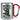 Anti-Stress Tasse für Snowboarder – Karabinerbecher 330 ml – Silber/Rot – Ohne Deckel – Ansicht 1 #farbe_silber-rot