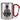 So sieht der beste Lkw-Fahrer der Welt aus! – Karabinerbecher 330 ml – Silber/Rot – Ohne Deckel – Ansicht 1 #farbe_silber-rot