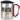 Die tut nix – die will nur Spritz – Karabinerbecher 330 ml – Silber/Rot – Mit Deckel – Ansicht 1 #farbe_silber-rot