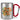 Spritz up your life – Karabinerbecher 330 ml – Silber/Rot – Ohne Deckel – Ansicht 1 #farbe_silber-rot