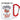 Cheers to 50! – Karabinerbecher 330 ml – Weiß/Rot – Ohne Deckel – Ansicht 1 #farbe_weiss-rot