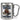 Anti-Stress Tasse für Autoren – Karabinerbecher 330 ml – Silber/Silber – Ohne Deckel – Ansicht 1 #farbe_silber-silber