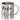 Kaffee, weil es für Bier zu früh ist – Edelstahlbecher 400 ml – Silber – Ohne Deckel und Karabiner – Ansicht 1 #farbe_silber