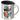 Die Welt ist bunt – Edelstahlbecher 400 ml – Silber – Mit Deckel – Ansicht 1 #farbe_silber