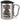 Anti-Stress Tasse fürs Töpfern – Karabinerbecher 330 ml – Silber/Silber – Mit Deckel – Ansicht 1 #farbe_silber-silber