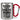 Mein Sohn findet, dass ich die coolste Mama der Welt bin – Karabinerbecher 330 ml – Silber/Rot – Ohne Deckel – Ansicht 1 #farbe_silber-rot