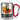 Mettarbeiter des Monats – Karabinerbecher 330 ml – Silber/Rot – Ohne Deckel – Ansicht 1 #farbe_silber-rot
