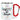Konfetti im Herzen – Karabinerbecher 330 ml – Weiß/Rot – Ohne Deckel – Ansicht 1 #farbe_weiss-rot