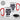 Game, Fokus, Win – Karabinerbecher 330 ml – Weiß/Rot – Mit Deckel – Ansicht 3 #farbe_weiss-rot