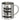 Ich trinke nur an Tagen, die mit G enden, und mittwochs – Edelstahlbecher 400 ml – Silber – Ohne Deckel und Karabiner – Ansicht 1 #farbe_silber
