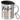 Kaffee, weil es für Spritz zu früh ist – Edelstahlbecher 400 ml – Silber – Mit Deckel und Karabiner – Ansicht 1 #farbe_silber