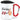 Ich bin 59+1 – Karabinerbecher 330 ml – Weiß/Rot – Mit Deckel – Ansicht 1 #farbe_weiss-rot