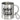 Geh ruhig – wir haben dich eh nie gemocht – Edelstahlbecher 400 ml – Silber – Mit Karabiner – Ansicht 1 #farbe_silber