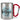 Lieblings-Pfleger – Karabinerbecher 330 ml – Silber/Rot – Ohne Deckel – Ansicht 1 #farbe_silber-rot