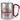 Lieblings-Erzieherin – Karabinerbecher 330 ml – Silber/Rot – Ohne Deckel – Ansicht 1 #farbe_silber-rot