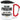 Ich bin Friseur – was ist deine Superkraft? – Karabinerbecher 330 ml – Weiß/Rot – Mit Deckel – Ansicht 1 #farbe_weiss-rot