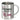 Durchhalten – später gibt es Wein – Edelstahlbecher 400 ml – Silber – Ohne Deckel und Karabiner – Ansicht 1 #farbe_silber