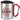 Lieblings-Ehefrau – Karabinerbecher 330 ml – Silber/Rot – Mit Deckel – Ansicht 1 #farbe_silber-rot