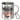 Das frühe Vögeln entspannt den Wurm – Edelstahlbecher 400 ml – Silber – Mit Karabiner – Ansicht 1 #farbe_silber