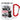 Ich bin wach – Karabinerbecher 330 ml – Weiß/Rot – Ohne Deckel – Ansicht 1 #farbe_weiss-rot