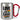 Love is love – Karabinerbecher 330 ml – Silber/Rot – Ohne Deckel – Ansicht 1 #farbe_silber-rot