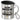 Ich bin Multitalent, was ist deine Superkraft? – Edelstahlbecher 400 ml – Silber – Mit Deckel und Karabiner – Ansicht 1 #farbe_silber