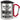 Du bist ja auch eher der Montag unter den Menschen – Karabinerbecher 330 ml – Silber/Rot – Mit Deckel – Ansicht 1 #farbe_silber-rot