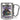Anti-Stress Tasse für Serienjunkies – Karabinerbecher 330 ml – Silber/Silber – Ohne Deckel – Ansicht 1 #farbe_silber-silber