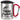 Angelbecher personalisiert mit Namen – Karabinerbecher 330 ml – Silber/Rot – Mit Deckel – Ansicht 1 #farbe_silber-rot
