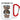 Anti-Stress Tasse für Coffee Lover – Karabinerbecher 330 ml – Weiß/Rot – Ohne Deckel – Ansicht 1 #farbe_weiss-rot