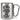Es gibt so viele Mamas auf der Welt und ich hab die Beste – Karabinerbecher 330 ml – Silber/Silber – Ohne Deckel – Ansicht 1 #farbe_silber-silber