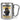 Anti-Stress Tasse für Polizisten – Karabinerbecher 330 ml – Silber/Silber – Ohne Deckel – Ansicht 1 #farbe_silber-silber