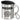 Ich arbeite voll. Ich auch – anders sind die Kollegen nicht zu ertragen – Edelstahlbecher 400 ml – Silber – Mit Deckel und Karabiner – Ansicht 1 #farbe_silber