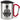 So sieht der beste Krankenpfleger der Welt aus! – Karabinerbecher 330 ml – Silber/Rot – Mit Deckel – Ansicht 1 #farbe_silber-rot