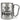 Du bist mein Lieblings-Muggel – Karabinerbecher 330 ml – Silber/Silber – Ohne Deckel – Ansicht 1 #farbe_silber-silber