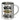 Der Geist ist willig, der Körper chillig – Edelstahlbecher 400 ml – Silber – Ohne Deckel und Karabiner – Ansicht 1 #farbe_silber
