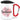 Lieblings-Nachbarin – Karabinerbecher 330 ml – Weiß/Rot – Mit Deckel – Ansicht 1 #farbe_weiss-rot