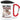Anti-Stress Tasse für Hochzeitsplaner – Karabinerbecher 330 ml – Weiß/Rot – Mit Deckel – Ansicht 1 #farbe_weiss-rot
