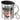 Das frühe Vögeln entspannt den Wurm – Edelstahlbecher 400 ml – Silber – Mit Deckel und Karabiner – Ansicht 1 #farbe_silber