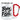 Born to fish – Karabinerbecher 330 ml – Weiß/Rot – Ohne Deckel – Ansicht 1 #farbe_weiss-rot