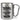 Schatz ich habe versucht für dich das beste Geschenk zu finden – Karabinerbecher 330 ml – Silber/Silber – Ohne Deckel – Ansicht 1 #farbe_silber-silber