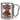 Anti-Stress Tasse für die Weihnachtszeit – Karabinerbecher 330 ml – Silber/Silber – Ohne Deckel – Ansicht 1 #farbe_silber-silber