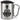 So sieht der beste Bruder der Welt aus! – Karabinerbecher 330 ml – Silber/Silber – Mit Deckel – Ansicht 1 #farbe_silber-silber
