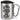Es gibt so viele Mamas auf der Welt und ich hab die Beste – Karabinerbecher 330 ml – Silber/Silber – Mit Deckel – Ansicht 1 #farbe_silber-silber