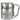 Kaffee, weil es für Wein zu früh ist – Karabinerbecher 330 ml – Silber/Silber – Ohne Deckel – Ansicht 1 #farbe_silber-silber