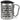 Seitdem ich stilles Wasser von Gorbatschow trinke, startet der Tag viel besser – Karabinerbecher 330 ml – Silber/Silber – Mit Deckel – Ansicht 1 #farbe_silber-silber
