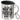 Du bist nicht du, wenn Koffein fehlt – Edelstahlbecher 400 ml – Silber – Mit Deckel und Karabiner – Ansicht 1 #farbe_silber