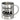 Ruhestand – ich bin jetzt Oma in Vollzeit – Edelstahlbecher 400 ml – Silber – Ohne Deckel und Karabiner – Ansicht 1 #farbe_silber