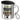 Traue keinem Außendienstmitarbeiter, der heute noch keinen Kaffee hatte – Edelstahlbecher 400 ml – Silber – Mit Deckel und Karabiner – Ansicht 1 #farbe_silber